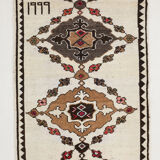Tapis de coureur turc beige brun large