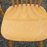 Set of 4 bistro chairs stamped Baumann