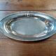 Oval silver-plated dish