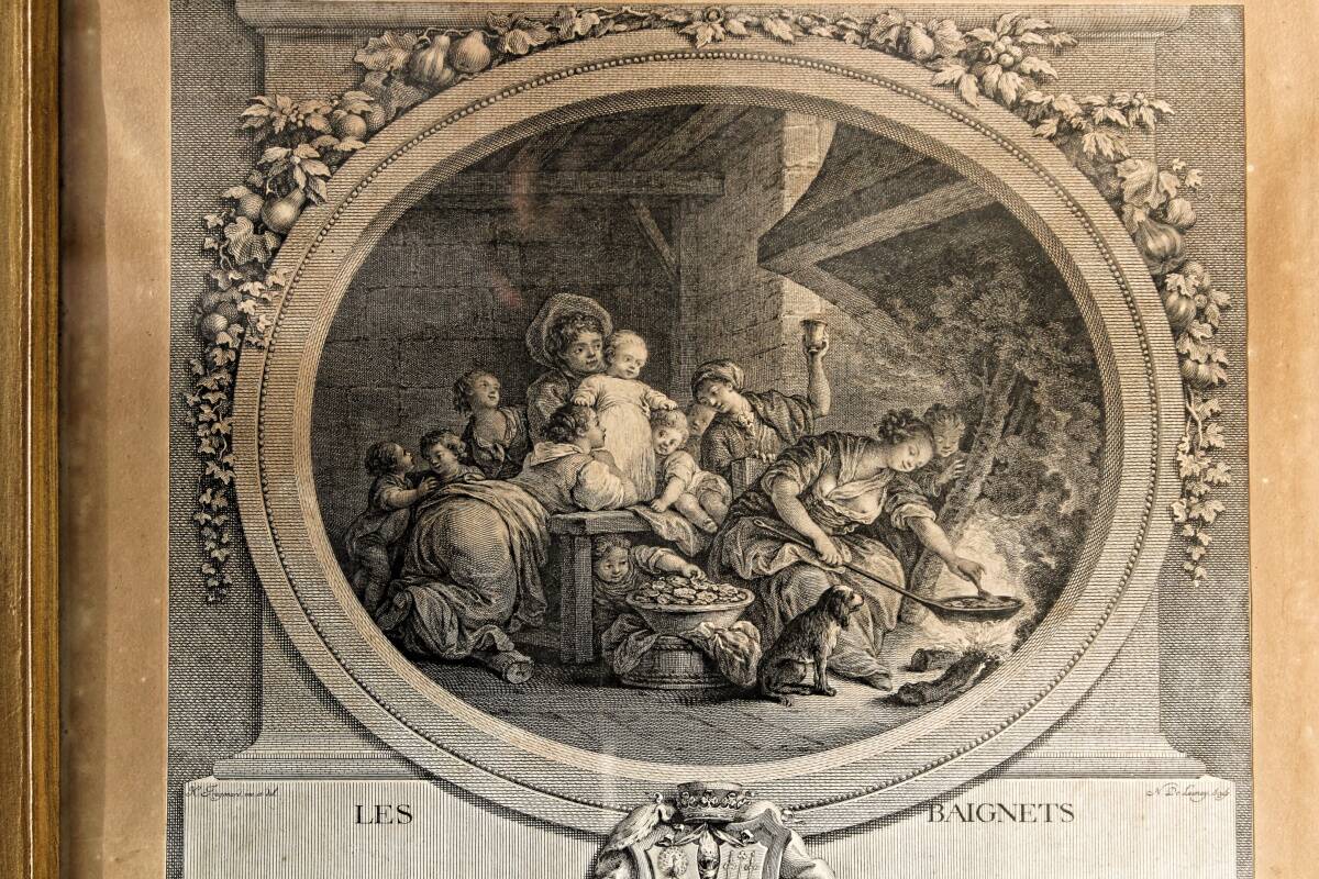 Pair of 18th century engravings, Nicolas Delaunay