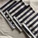 Blue striped napkins