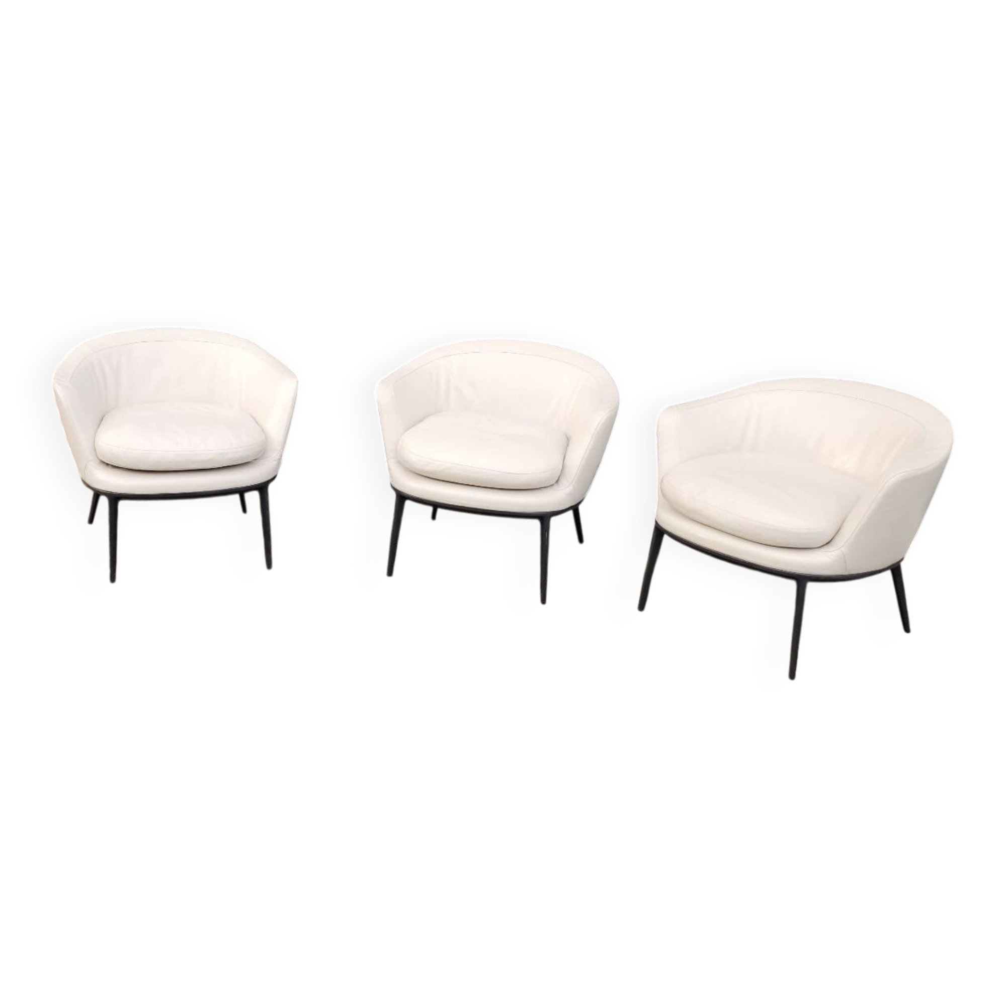 B&B italia Maxalto - (3) Caratos low armchair by Antonio Citterio