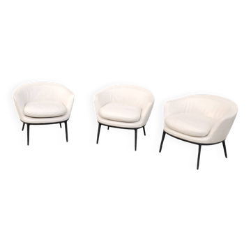 B&B italia Maxalto - (3) Caratos low armchair by Antonio Citterio