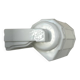 Vintage modernist wall sconce, porcelain and opaline glass, France 1930