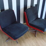 Pair of Dinna Veb Mobel Kombinat armchairs, Germany 1960s