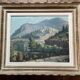 Tableau de georges baffert, village d'aspremont (près de nice) provence