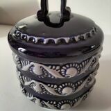 Blue glazed stoneware pot RM Stein – Reinhold Merkelbach, 1960s