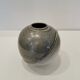 Grey potter's ball vase