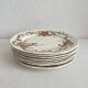 8 polychrome ironstone dinner plates "Wentworth" by Emile Bourgeois
