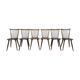 Series of 6 chairs bistro Baumann Model Menuet from the 1960s