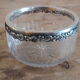 Finger rinse cup in cut crystal and solid silver
