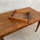 Table de ferme en bois massif avec 1 tiroir