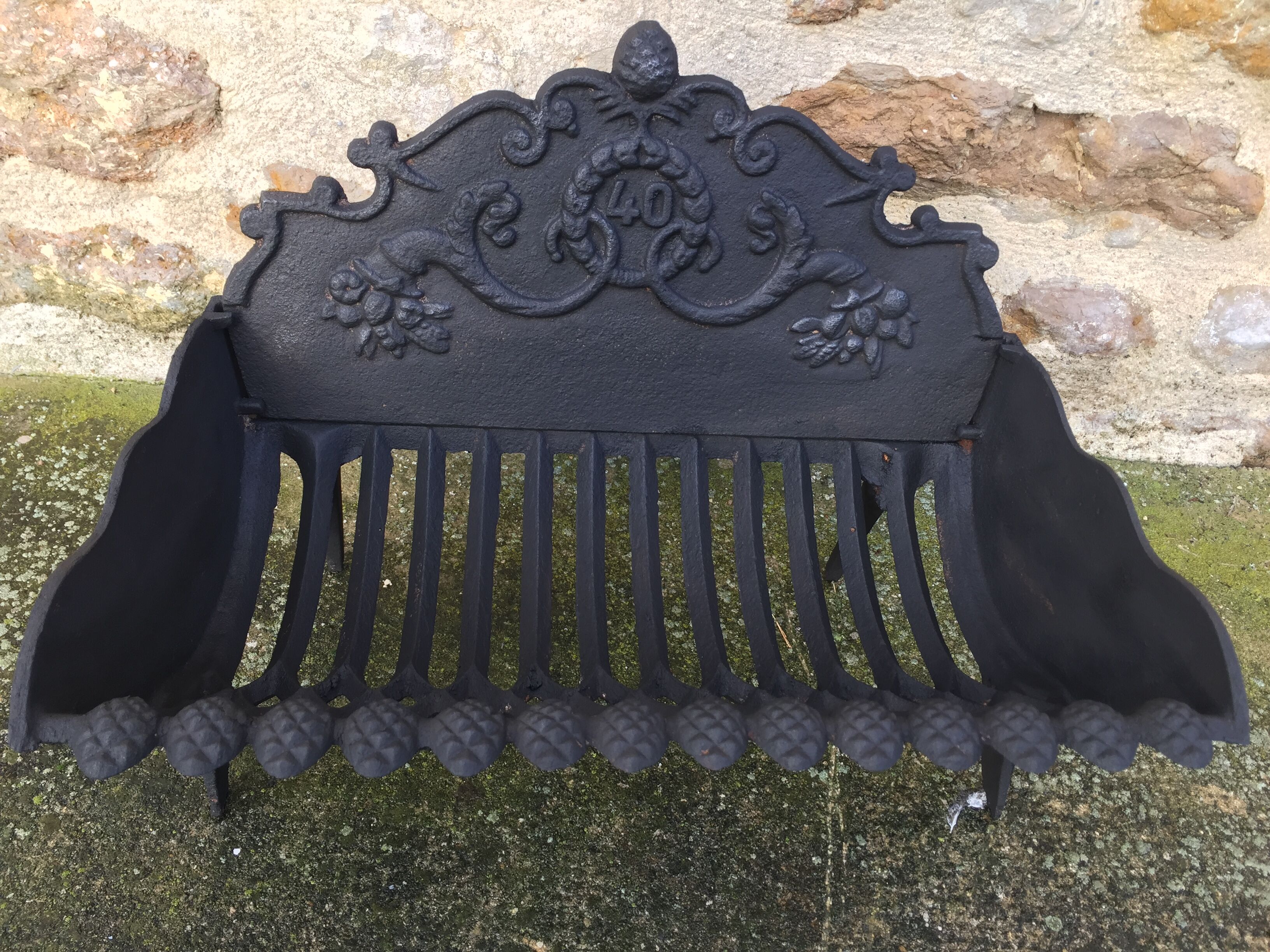 Log rack fireplace cradle