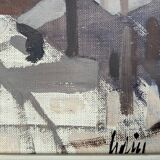 Oil on canvas by Bjorn Julin 1950s