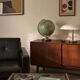 Vintage 1960 terrestrial globe JRO Verlag world map German - 35 cm