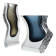 Alessandro Mandruzzato Murano Glass Vases, Hand-Blown, Italy, 1970s