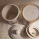 Set of 2 vintage ceramic pots