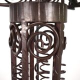 Lampadaire Art Nouveau en fer forgé, 1920