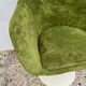 Lot de 2 fauteuils pivotant en velours vert