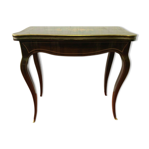 table a jeux en marqueterie
