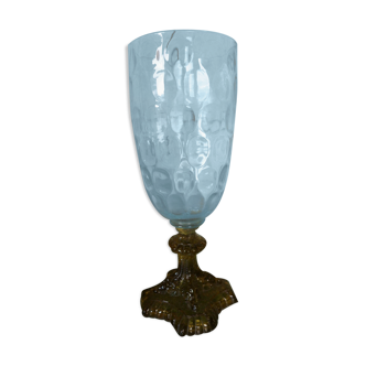 Vase en verre bicolore XIXème