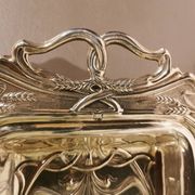 Art Nouveau silver-plated metal centerpiece by Armand Frenais
