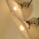 Pair of opaline glass wall lights
