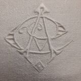6 Napkins early 20th century AC monogram