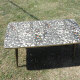 Scandinavian formica coffee table mosaic vintage design