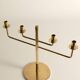Scandinavian Modern Brass Candelabra by Hans-Agne Jakobsson, Markaryd, 1960s