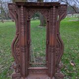 Vintage Wooden Newari Window From Nepal