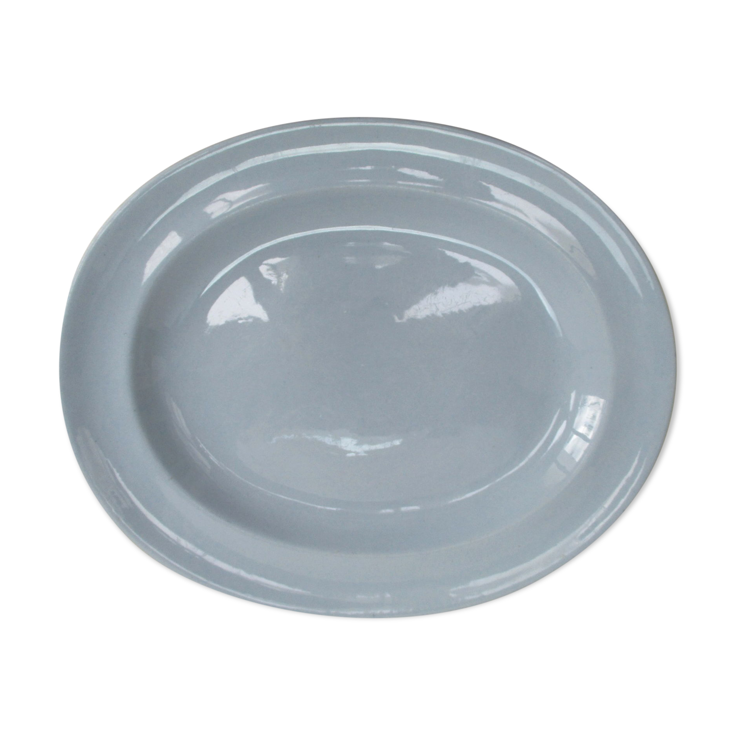 Plat Villeroy and Boch old blue earthenware