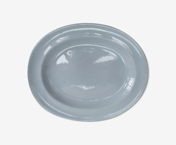 Plat Villeroy et Boch ancien faïence bleue