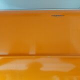 Vintage orange bread hutch