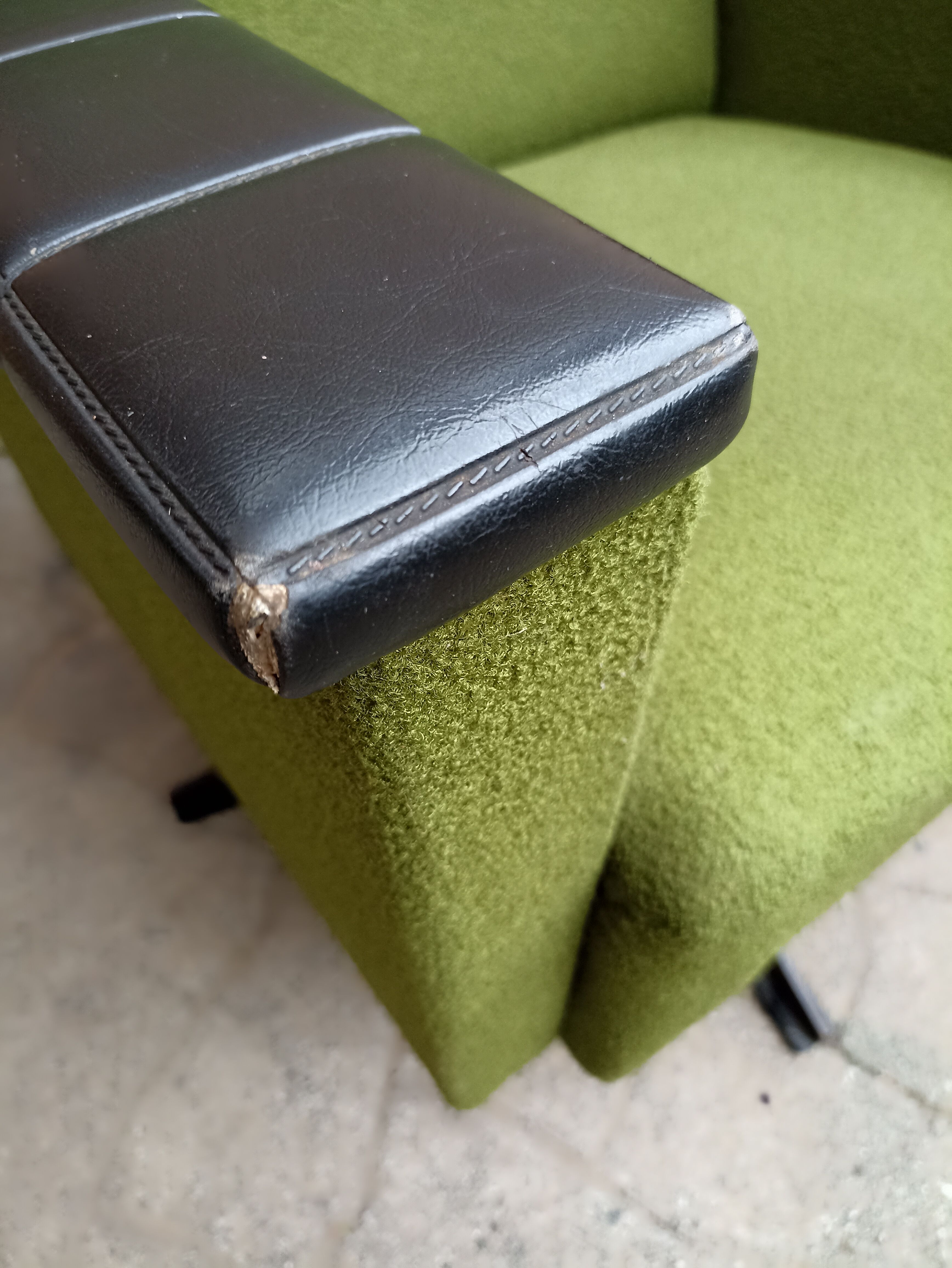 Pair vintage armchairs