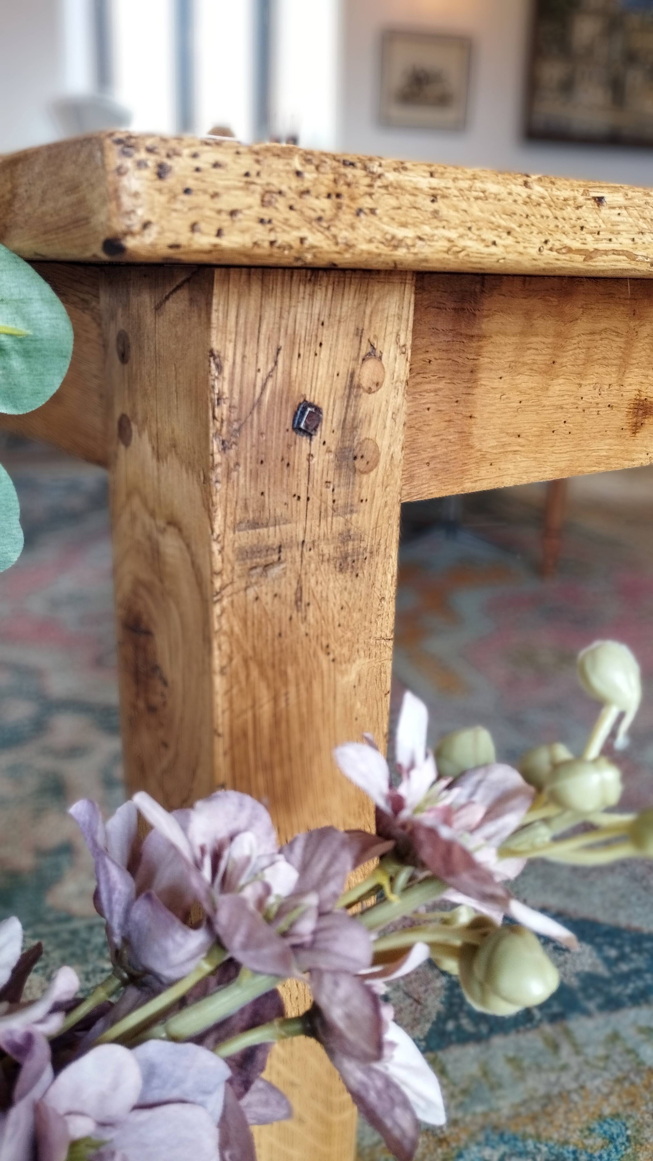 Farmhouse table 200 x 80 light oak