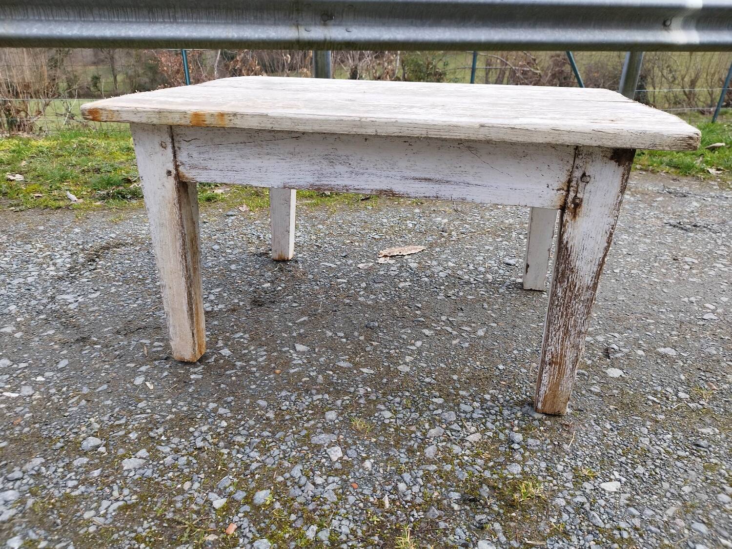 Rustic coffee table with beautiful patina