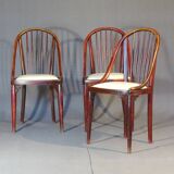 Chair/armchair Thonet No. A846, 1928/30, by Otto Prutscher, leather seat.