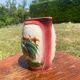 French earthenware rooster slip carafe / pitcher