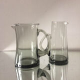 Set of 2 Holmegaard mid century pitchers by Per Lutken