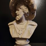 Plaster busts "margherita and faust" from the 50s