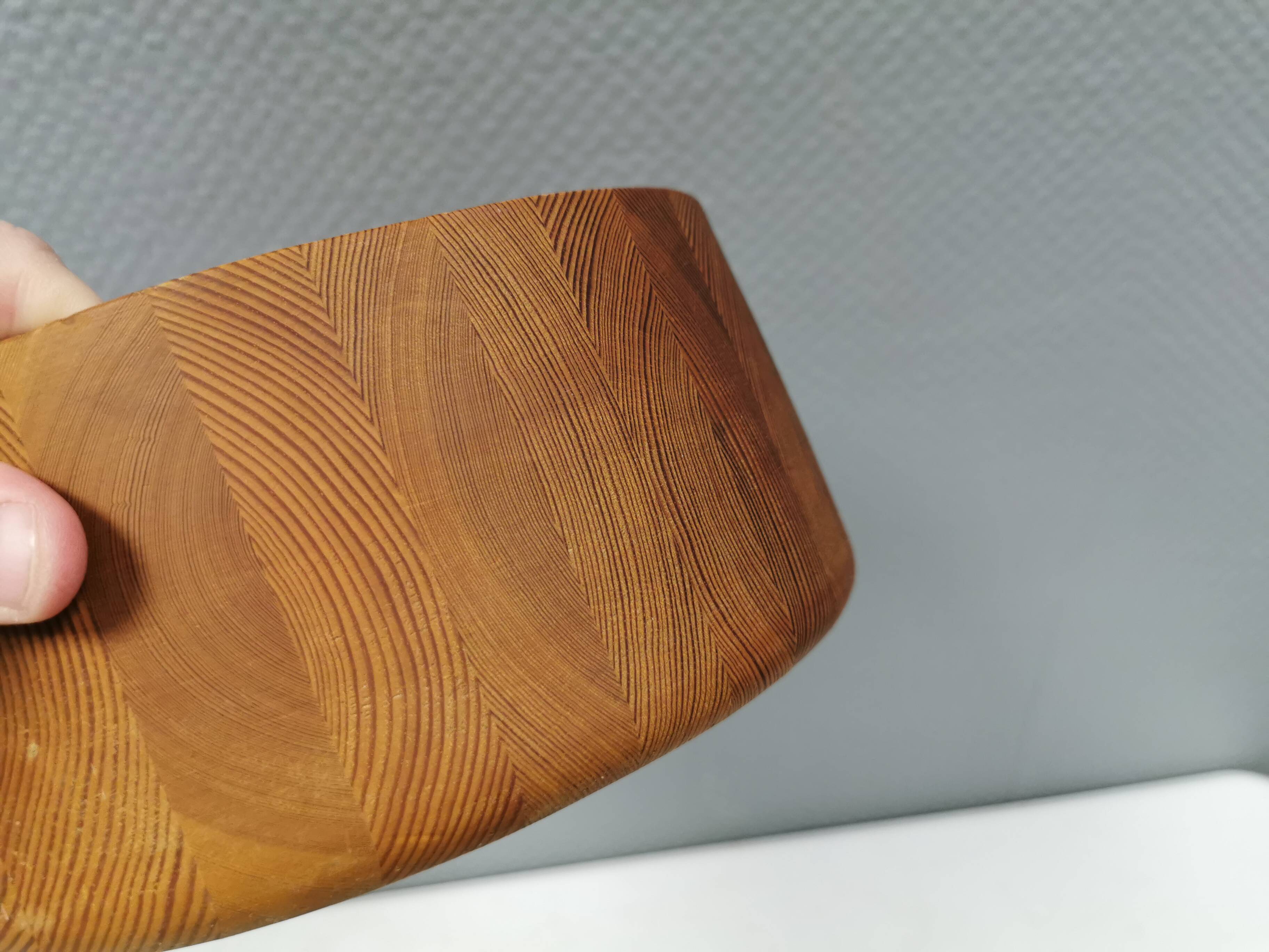 Danish bowl in turned wood 1970s