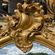 Gold fireplace mirror 184x120cm