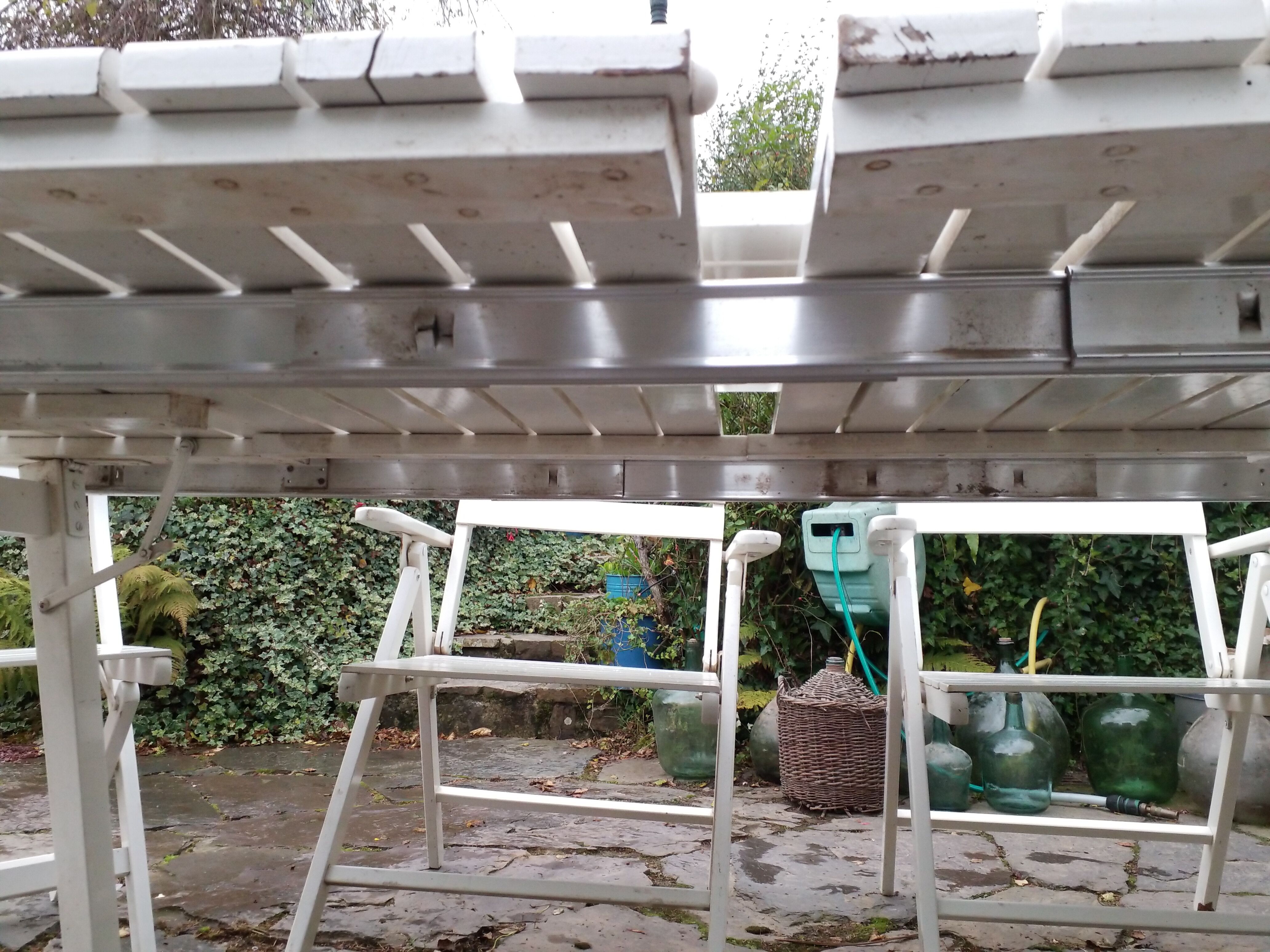 Wooden garden furniture