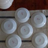 Set of 6 Saint-Amand and Hamage plates, Thalie model