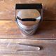Old seau with glacons elfi with cove & chrome metal clamp