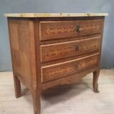 Louis XV style marquetry chest of drawers from the 29th century