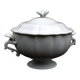 Tureen in white Gien earthenware Louis XV model
