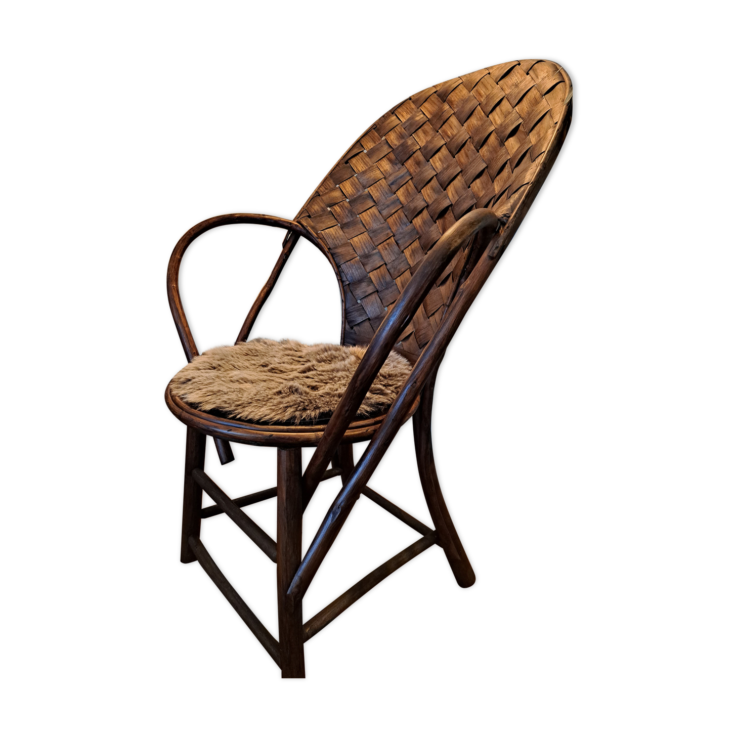 Chestnut armchair from Limousin