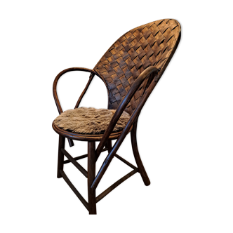 Fauteuil en chataignier du Limousin